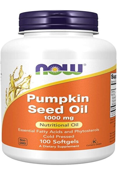 NOW Foods Solutions NOW Pumpkin Seed Oil Softgels 1000 mg - 100 Capsules