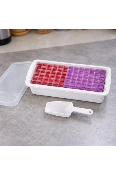 Generic Multi-Compartment Ice Cube Tray with Lid and Scoop