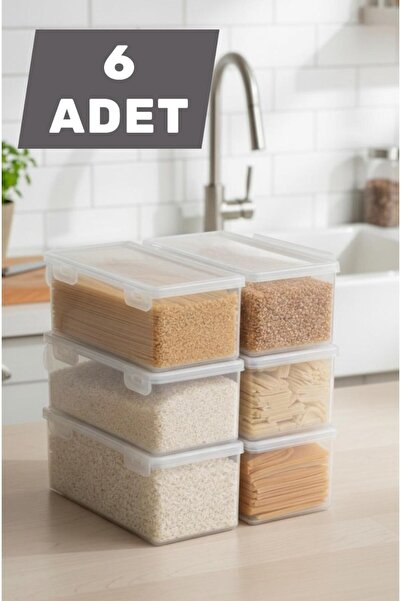 Bayev True 6-Piece Kitchen Organizer with Lid - Food Cabinet Drawer Organizer...