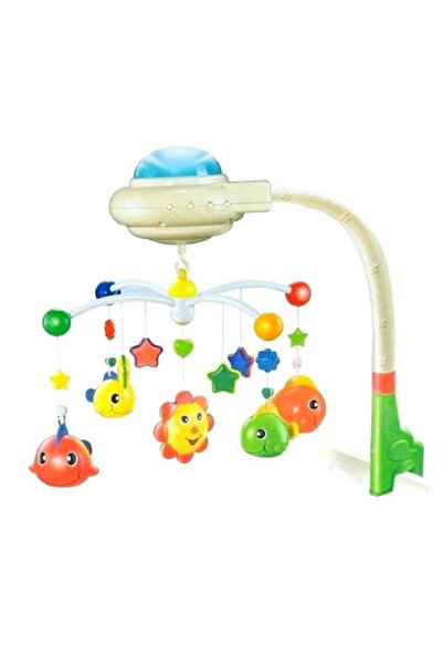 Glow Goods Carusel muzical pentru pătuț cu proiector de lumini, multicolor