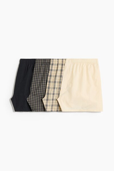 H&M 4'lü Dokuma Boxer Şort
