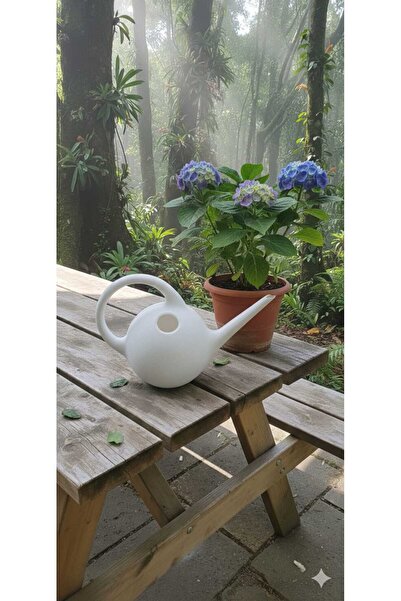 polivahome Decorative Watering Can White 2.3 Liter