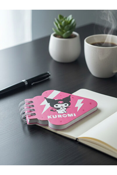 GiFi Hello Kitty & Kuromi Лицензиран спирален мини бележник със специален разрез