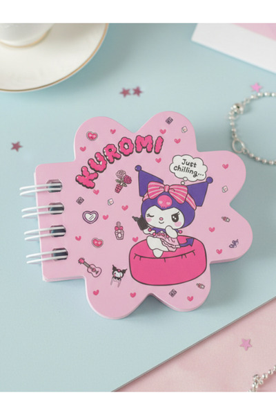 GiFi Hello Kitty & Kuromi Лицензиран спирален мини бележник със специален разрез