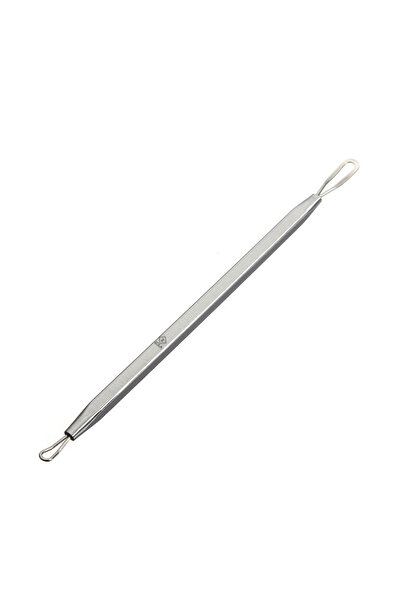 zola Blackhead removal tool, stainless steel, length 12.5 cm, silver
