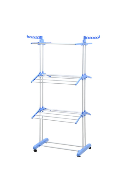 CODE Multi-Shelf Drying Rack with Wheels and Foldable Design for Faster Organ...