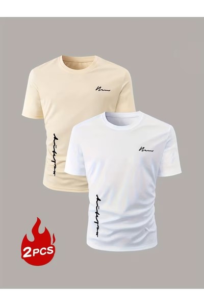 PAVRO Unisex Oversize Fit Multiple Tshrits Simple Text Printed Tshirt