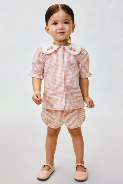 H&M 2 Parçalı Pamuklu Gofre Set