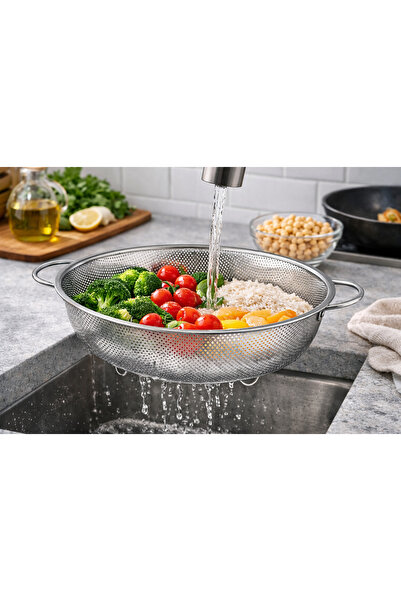 Dania 🥗✨ Multi-purpose stainless steel colander – 31cm | High quality for th...