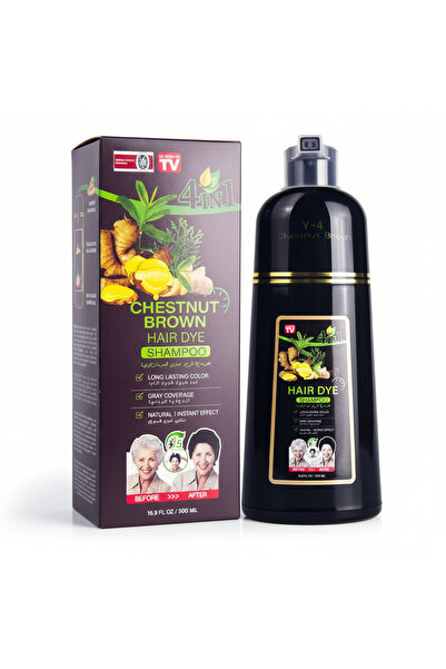 HORSE CHESTNUt Șampon 4 în 1 pentru nuanțarea părului maro 500 ml