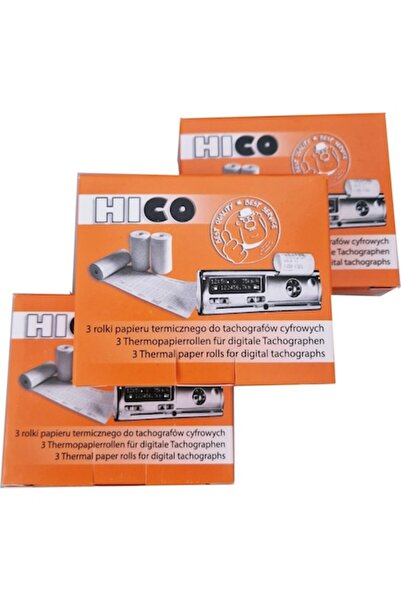 OEM Термален хартия за тахограф, Hico Roll, Tachocmr, комплект от 3 бр