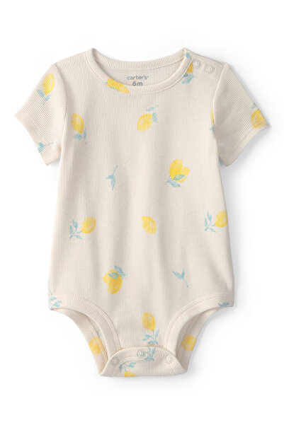 Carter's Baby Girl Body Suit Newborn-24 Months Beige