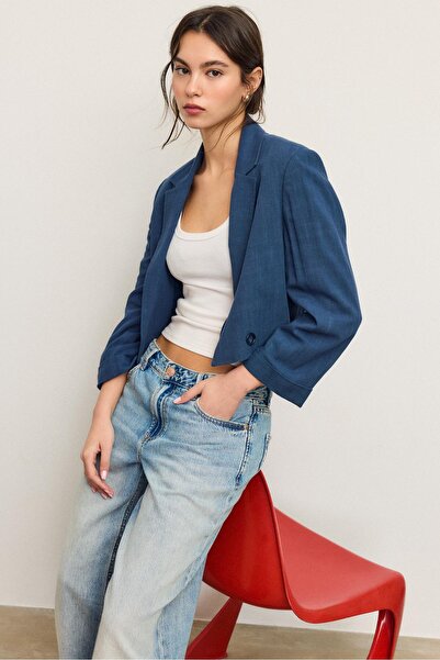 Stradivarius Rustic cropped blazer