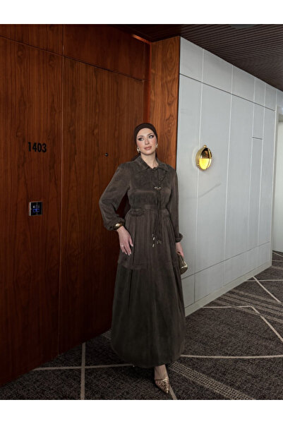 GK Silk Cupra Dress with Buckle Detail