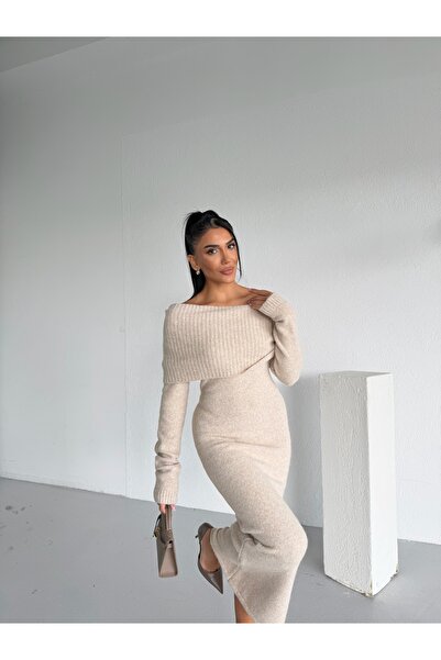 Lamierra Rochie moale de vară cu guler tip Madonna