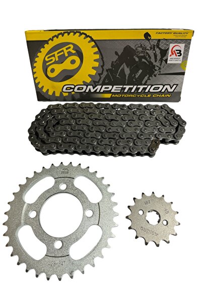 MOTORKİT MK CUB PERFORMANSLI ZİNCİR DİŞLİ SETİ - ÖN 15T + ARKA 34T + SFR ZİNC...