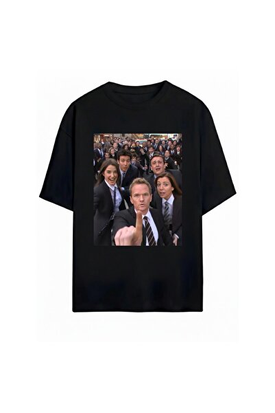SVART WEAR تي شيرت مطبوع عليه How I Met Your Mother للجنسين مقاس كبير