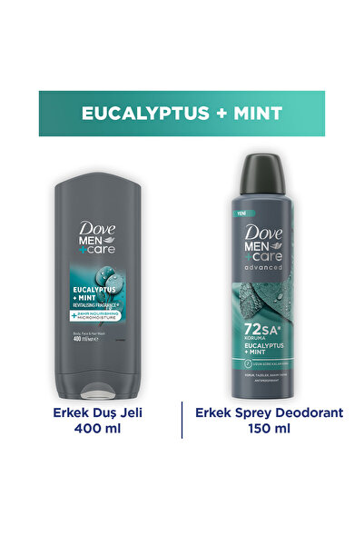 Dove Men +Care Advanced Erkek Deodorant Eucalyptus Mint 150 ml + Eucalyptus +...