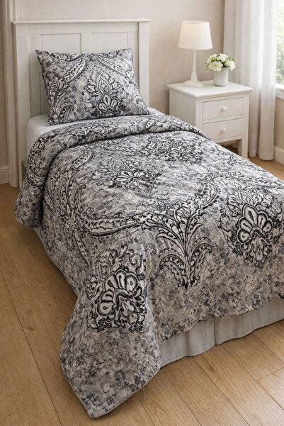 DEMİR TEKSTİL Rıo Anthracite Single Bedspread