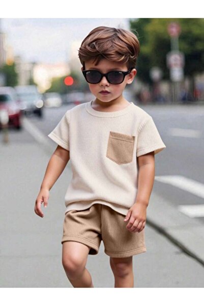 ESLA KİDS Boy's Summer Top and Bottom Set