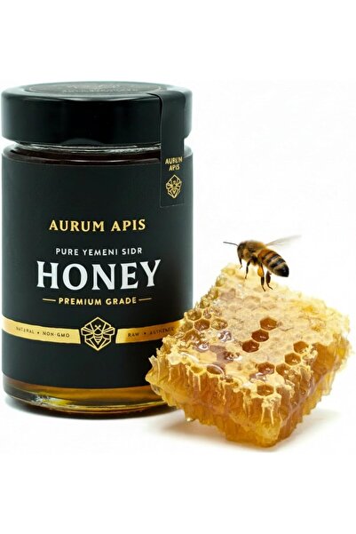 Aurum Apis عسل السدر اليمني، عسل نقي خام غير مصفى 100%، عسل محصود يدويًا - بر...
