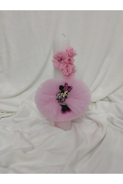 Handmade LUMANARE BOTEZ FETITA MINNIE BOMBONICA