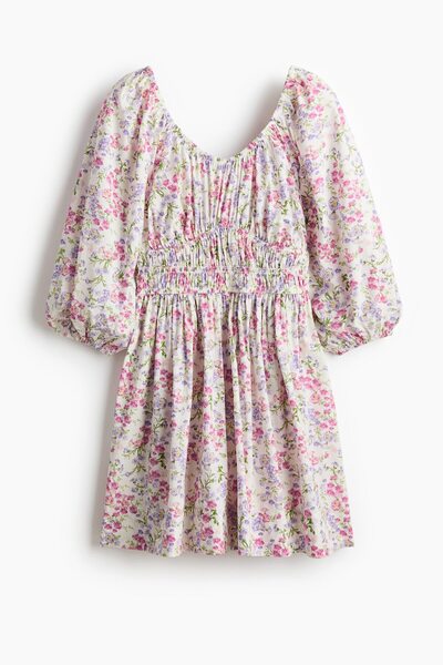 H&M Pamuklu ve Kloş Etekli Elbise