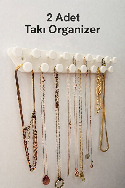 BOTE CONCEPT 2’li Takı Organizer | Duvar ve Dolap İçi Kullanım | 25 cm Şık Dü...