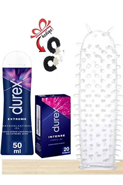 Durex Tırtıklı Yıka Tekrar Kullan Prezervatif Kılıf-Extreme Kayganlaştırıcı+I...