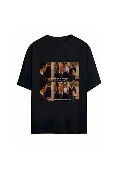 SVART WEAR تي شيرت مطبوع عليه How I Met Your Mother للجنسين مقاس كبير