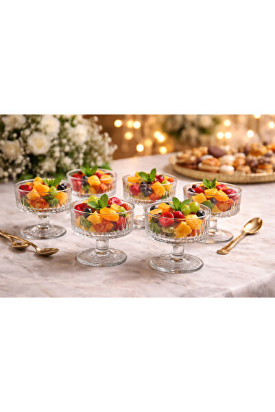 Blink Max ✨ 6-piece luxury glass serving set with an elegant base | 9x7 cm – ...