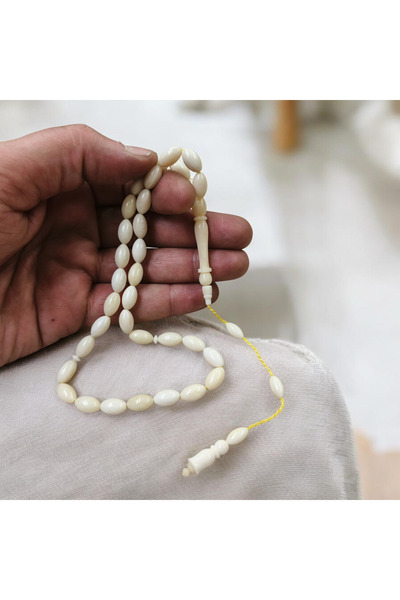 İnan Tesbih Natural Camel Bone Barley Cut Prayer Beads