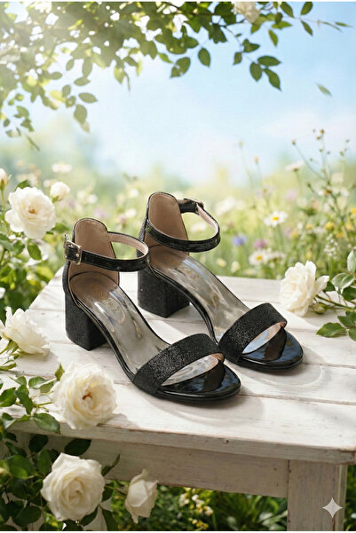 EZOM Children's Black Strappy Dress Shoes