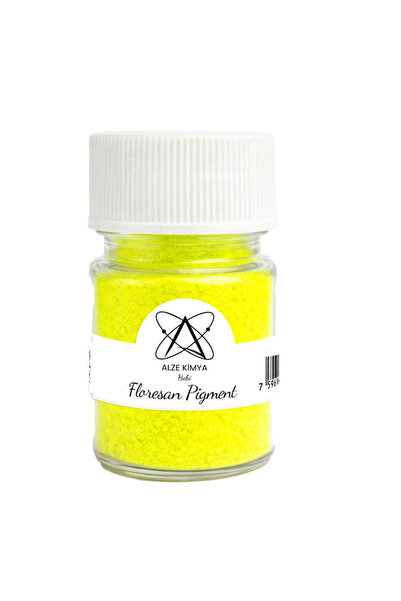 Alze Kimya Hobi Floresan Sarı Neon Pigment Toz Epoksi Pigmenti