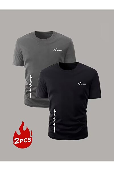 PAVRO Unisex Oversize Fit Multiple Tshrits Simple Text Printed Tshirt