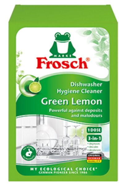 Frosch , detergent de vase praf 125 g 3 în 1 lămâie verde