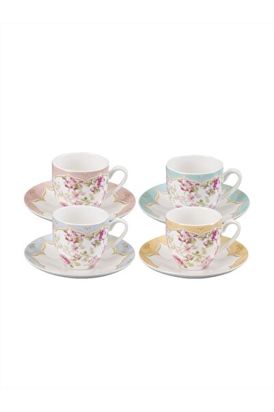 Paşabahçe Rosa Porselen Fincan Seti 4'lü