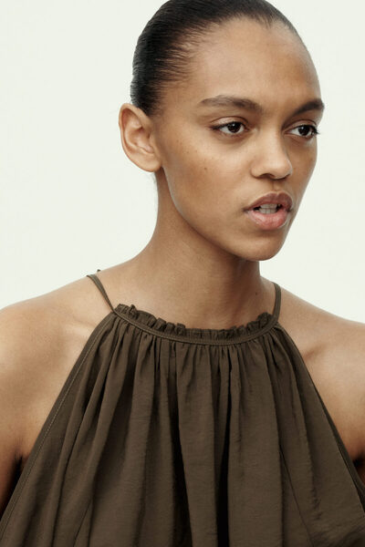 H&M Omuzları Oyuk Bluz