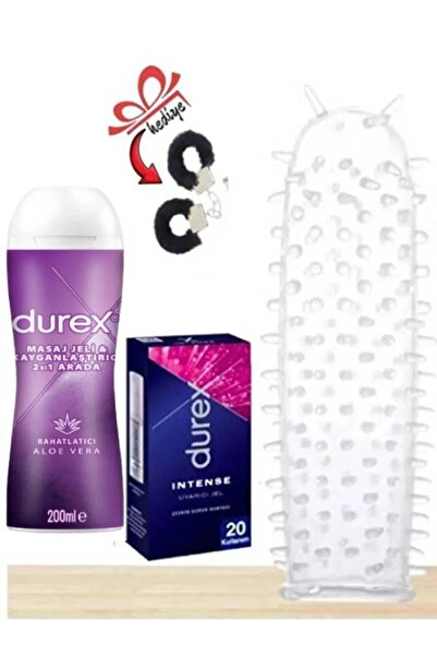 Durex Tırtıklı Yıka Kullan Prezervatif Aloe Vera 2'si 1 Kayganlaştırıcı Masaj...