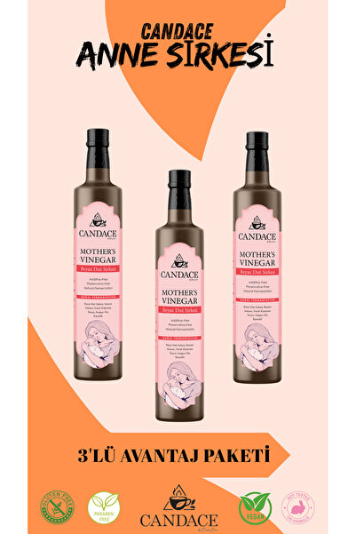 Candace Emziren Anneler İçin Süt Arttırıcı Anne Sirkesi 3'lü 250 Ml