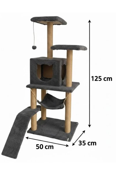 Missidea S9 Cat Scratching Tower with Platform 124 cm Anthracite