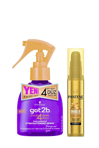 DUY Got2B Straight On 4 Days Düzleştirici Sprey 200 ml + Pantene Onarıcı ve K...