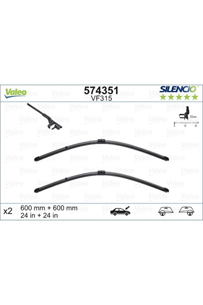 VALEO Lamelă ștergătoare 574351