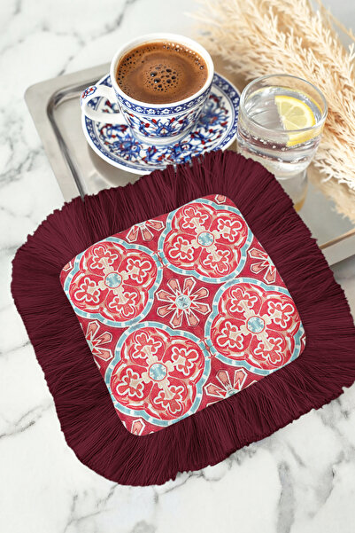 Evimde Bambaşka Луксозна ретро мозайка с ресни, елегантна сервизна салфетка -...