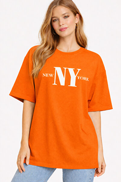 ArtYus New York Ny Printed Cotton Relaxed Fit Round Neck Unisex T-Shirt