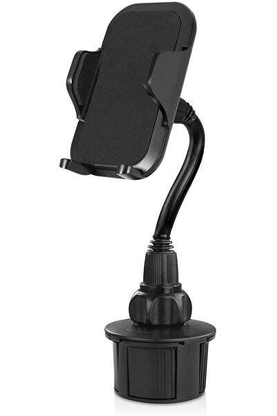 TechnoStation Araç İçi Bardaklığa Takılan Telefon Tutucu Stand 360 Derece Tel...