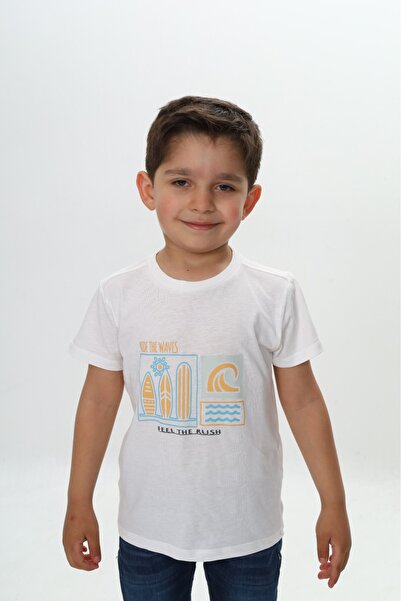 Toontoy Tricou cu mânecă scurtă cu imprimeu pentru băiat