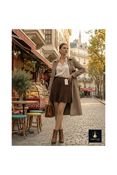 Quzu Pile Detaylı Etek