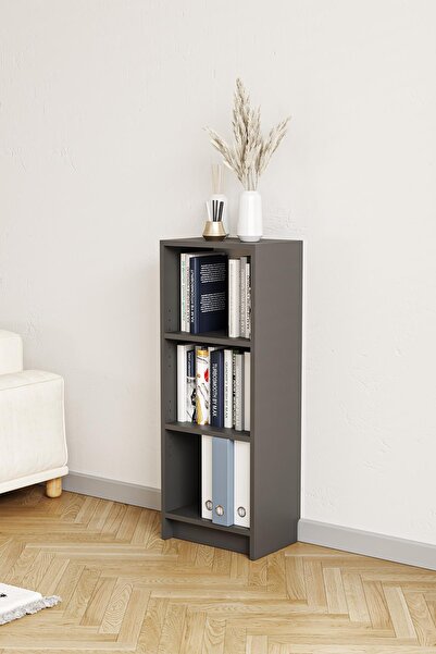 Hofga Bili Kitaplık 3 Raflı Çok Amaçlı Ofis Salon Çalışma Odası Kütüphane Raf...