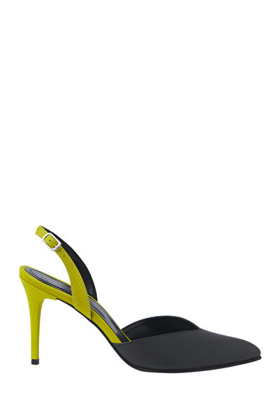 ToH Shoes Carmen Shoes Natural Leather Dark Grey - Lime